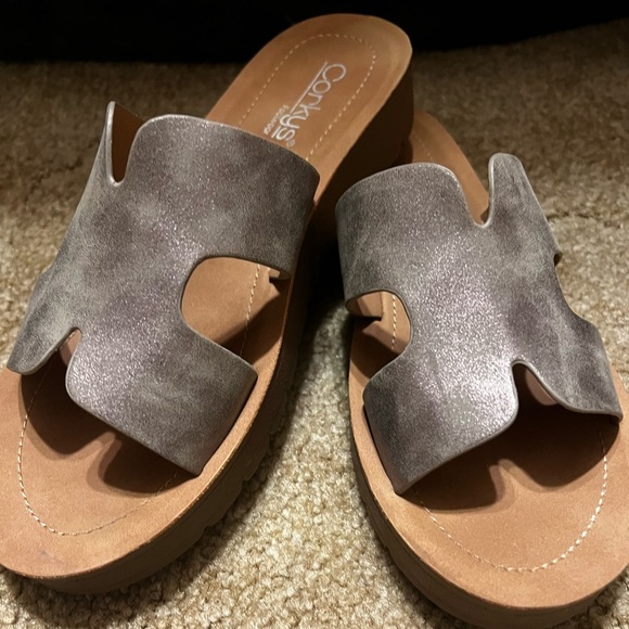 Corkys Shoes - Corkys Rose Gold Sandals